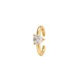 0.83ct Diamond 18K Gold Pear Ear Cuff