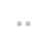 1.88ct Diamond 18K Gold Illusion Stud Earrings