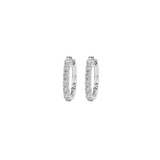 1.00ct Diamond 14K Gold Hoop Earrings