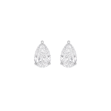 4.02ct Diamond 18K Gold Pear Stud Earrings