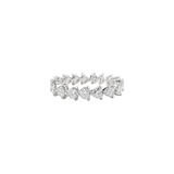 2.78ct Diamond 18K Gold Heart Eternity Ring