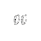 0.42ct Diamond 18K Gold Hoop Earrings