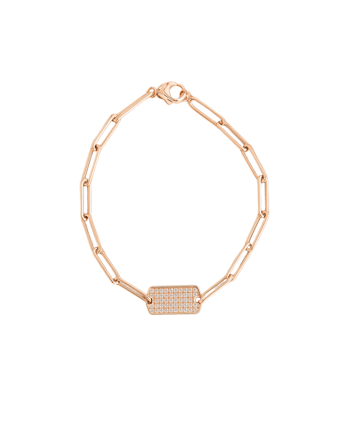 0.50ct Diamond 14K Gold Plated Chain Bracelet