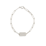 0.50ct Diamond 14K Gold Plated Chain Bracelet