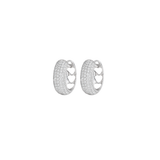 1.10ct Diamond 18K Gold Chunky Hoop Earrings