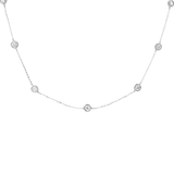 1.55ct Diamond 14K Gold By The Yard Necklace