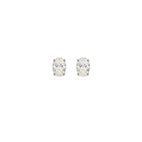 2.00ct Diamond 14K Gold Classic Oval Stud Earrings