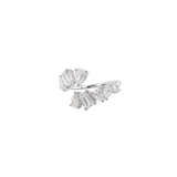 1.64ct Diamond 18K Gold Multi Shape Bypass Ring