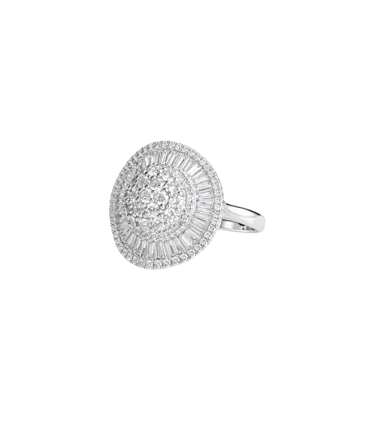2.00ct Diamond 14K Gold Pave Cocktail Ring