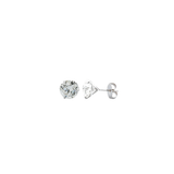 1.00ct Diamond 18K Gold Stud Martini Setting Earrings