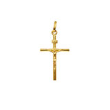 14K Gold Small Crucifix Pendant