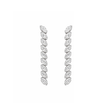 4.00ct Diamond 14K Gold Linear Earrings