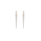 0.45ct Diamond 14K Gold Graduated Dangle Drop Earrings