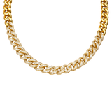 2.53ct Diamond 18K Gold Pave Miami Cuban Link Chain Necklace
