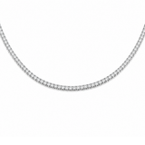 3.00ct Diamond 18K Gold Classic Tennis Necklace