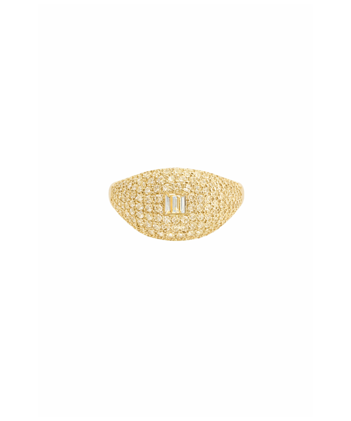 1.66ct Diamond 14K Gold Pave Ring