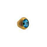 Blue Topaz 14K Gold Cocktail Ring