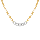 3.91ct Diamond 14K Gold Clip Chain Necklace