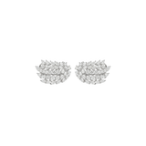 2.39ct Diamond 18K Gold Cluster Earrings