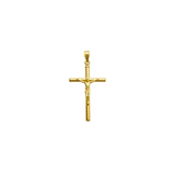 14K Gold Medium Cross Pendant