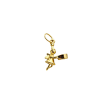 14K Gold Fairy Charm Pendant