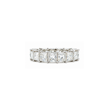 6.94ct Diamond 18K Gold Princess Cut Eternity Rin