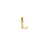 14K Gold Letter "L" Pendant