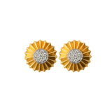 0.62ct Diamond 14K Gold Sun Earrings