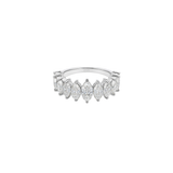 1.92ct Diamond 18K Gold Marquis Half Eternity Ring