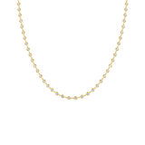 1.82ct Diamond 18K Gold Link Tennis Necklace