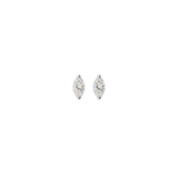 1.02ct Diamond 18K Gold Marquise Stud Earrings