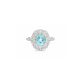 3.07ct Paraiba Diamond 18K Gold Cocktail Ring