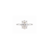 GIA 1.01ct Diamond Platinum Oval Solitaire Signet Ring
