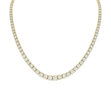 10.00ct Diamond 14K Gold Tennis Necklace