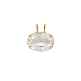 25.85ct White Topaz 18K Gold Small Statement Pendant