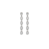 1.00ct Diamond 18K Dangle Drop Gold Earrings