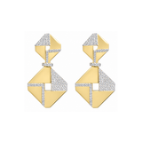 4.46ct Diamond 14K Gold Statement Earrings