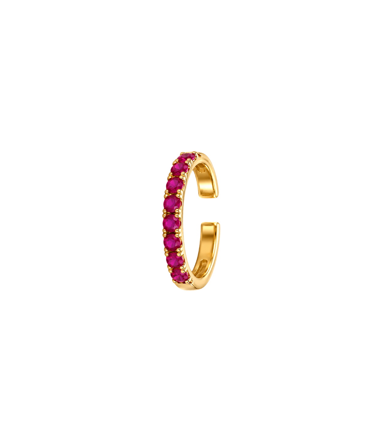 0.39ct Pink Sapphire 18K Ear Cuff