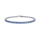 9.45ct Sapphire 18K Gold Tennis Bracelet