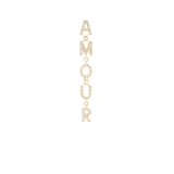 0.28ct Diamond 18K Gold Amour Single Dangle Drop Earrings