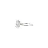 GIA 1.01ct Diamond Platinum Oval Solitaire Signet Ring