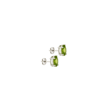 2.00ct Peridot 18K Gold Stud Earrings