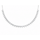 5.75ct Diamond 14K Gold Stationed Necklace