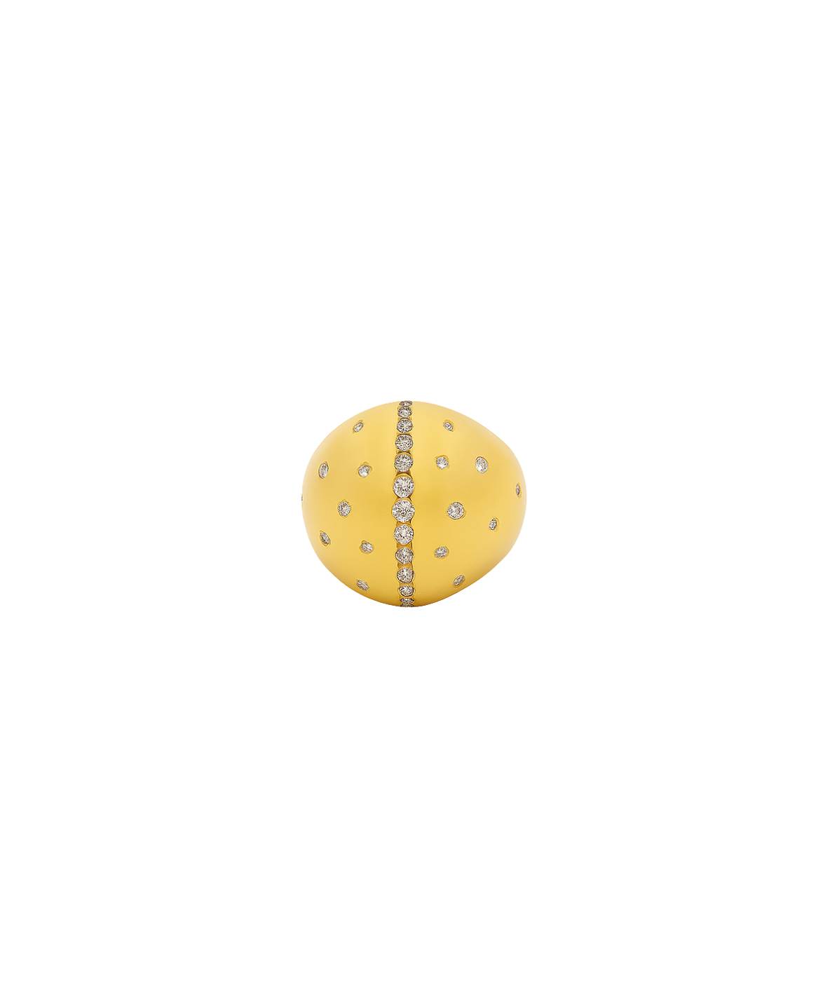0.96ct Diamond 14K Gold Dome Ring