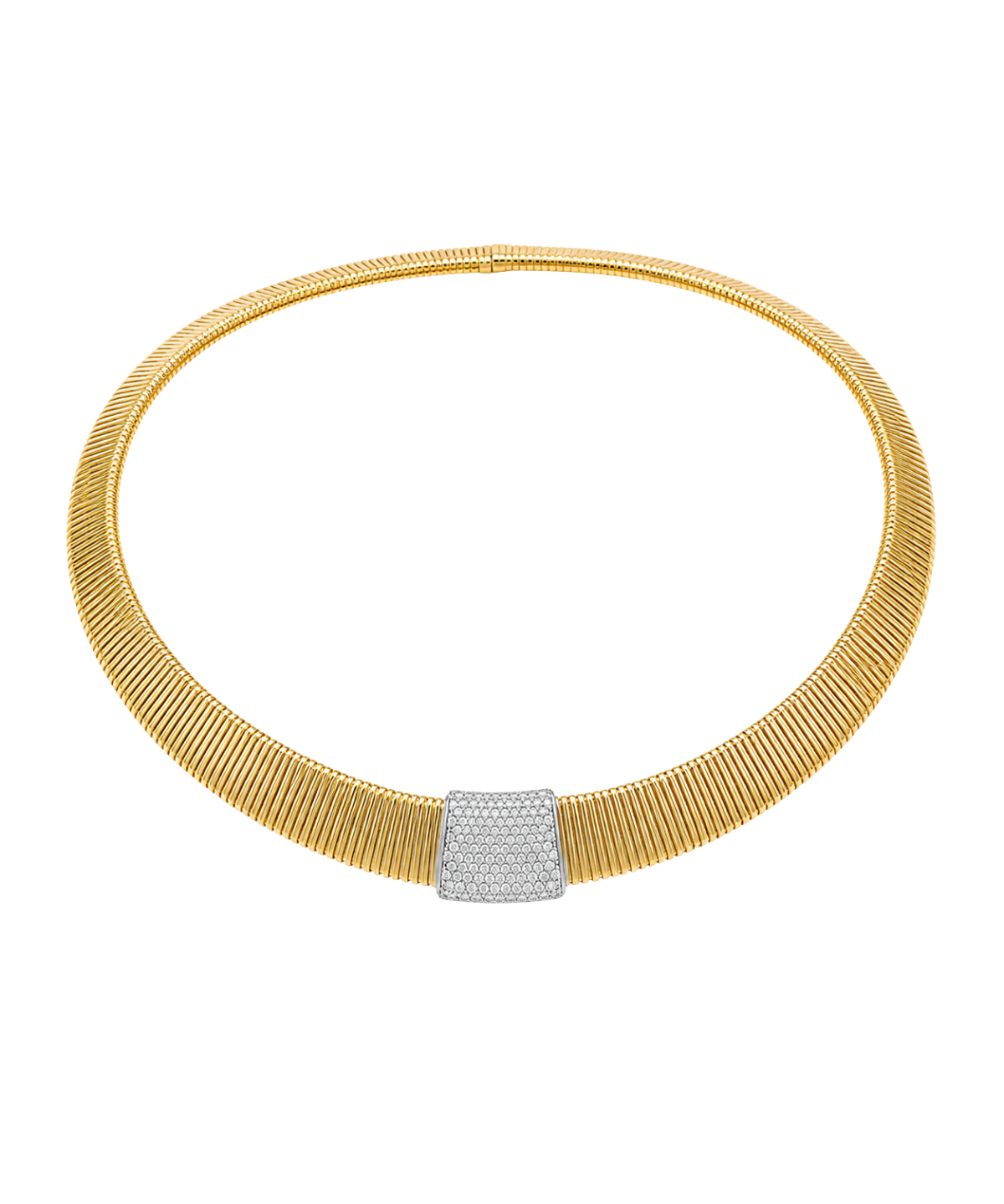 1.07ct Diamond 18K Italian Gold Necklace