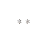 0.55ct Diamond Platinum Dainty Stud Earrings