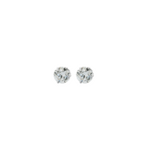 1.33ct Diamond 18K Gold Stud Martini Setting Earrings