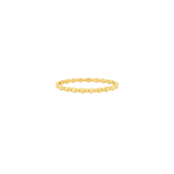 14K Gold Beaded Stacking Ring