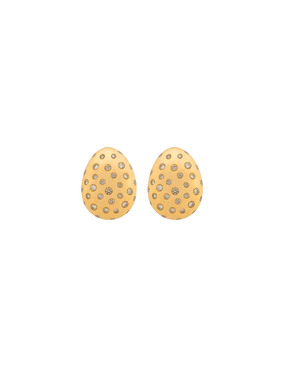 1.45ct Diamond 14K Gold Scattered Earrings