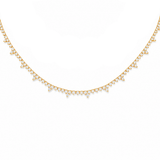 3.00ct Diamond 14K Gold Station Necklace